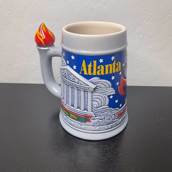 Vintage Budweiser Atlanta 1996 Beer Stein Mug - Picture 5 of 9